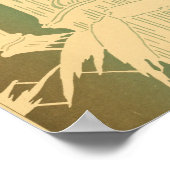 Vintage japanische Wall Art Bamboo Poster (Ecke)