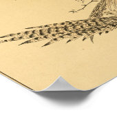 Vintage japanische Wall Art Birds Poster (Ecke)