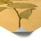 Vintage japanische Wall Art Blume Poster (Ecke)