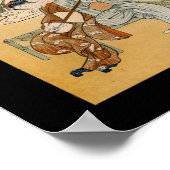 Vintage japanische Wall Art Shamisen Poster (Ecke)