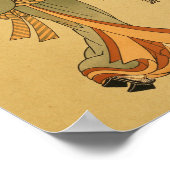 Vintage japanische Wall Art Woman Poster (Ecke)