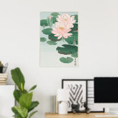 Vintage japanische Wasserlilie von Ohara Koson Poster (Heimbüro)