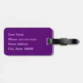 Vintage japanische Waves, Twilight Lila und Lilac Gepäckanhänger (Rückseite horizontal)