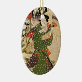 Vintage japanische Weihnachtsverzierung Keramik Ornament (Rechts)