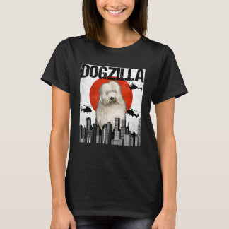 Vintage Japanischer Dogzilla Old English Sheepdog T-Shirt