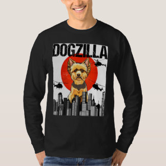 Vintage Japanischer Dogzilla Yorkshire Terrier T-Shirt