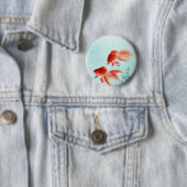 Vintage-japanischer Fischdruck Button (Beispiel)