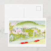 Vintage Japanischer Garten Postkarte (Vorne/Hinten)