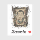 Vintage Japanischer Gothic Collage – Aufkleber (Blatt)