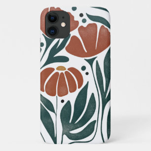 Vintage-Japanischer Holzblock-Hibiskus-Trio – Bota Case-Mate iPhone Hülle