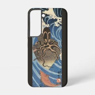 Vintage Japanischer Oktopus und Karpfen Samsung Galaxy Hülle