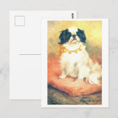 Vintage Japanischer Spaniel Postkarte (Vorne/Hinten)