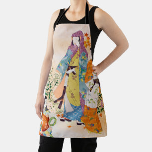 Vintage Japanischer Stoff Schürze