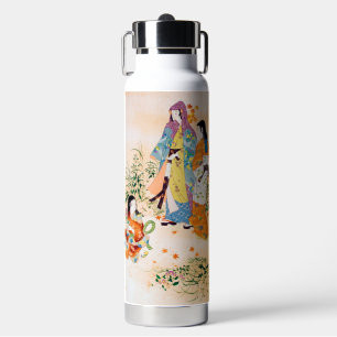 Vintage-Japanischer Stoff Trinkflasche