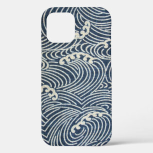 Vintage-japanischer Stoff, Wellenmuster Case-Mate iPhone Hülle