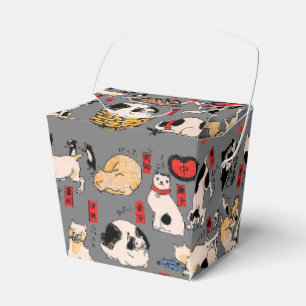 Vintage-Japanischer Ukiyo-e-Katzenmuster: Kuniyosh Geschenkschachtel