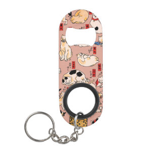 Vintage-Japanischer Ukiyo-e-Katzenmuster: Kuniyosh Mini Flaschenöffner