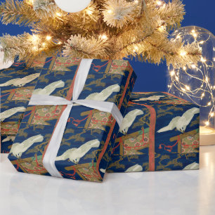Vintage Japanischer Weißer Falke Art G.A. Audsley Geschenkpapier