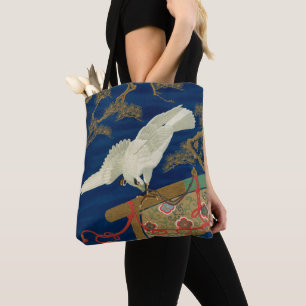 Vintage Japanischer Weißer Falke Art G.A. Audsley Tasche