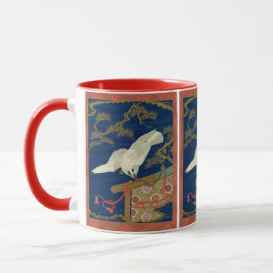 Vintage Japanischer Weißer Falke Art G.A. Audsley Tasse