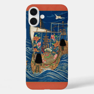 Vintage Japanisches Glücksschatzschiff G.A. Audsle iPhone 16 Plus Hülle