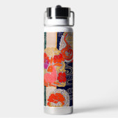 Vintage Japanisches Hasendesign Trinkflasche (Hinten)