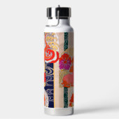 Vintage Japanisches Hasendesign Trinkflasche (rechts)