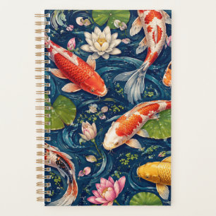 Vintage-Japanisches-Koi-Fisch-Muster-Gemälde Planer