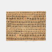 Vintage japanisches Papier-Drucke Fleecedecke (Vorderseite (Horizontal))