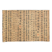 Vintage japanisches Papier-Drucke Kissenbezug (Vorderseite-Rechts)