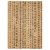 Vintage japanisches Papier-Drucke Klemmbrett (Rückseite)