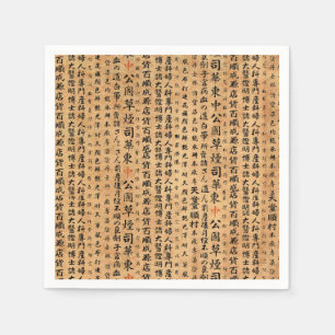 Vintage japanisches Papier-Drucke Serviette