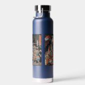 Vintage-japanisches Triptychon: Samurai vs. Oni-Kö Trinkflasche (Rechts)