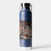 Vintage-japanisches Triptychon: Samurai vs. Oni-Kö Trinkflasche (Rückseite)