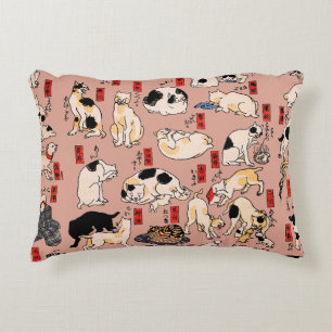 Vintage Japanisches Ukiyo-e-Katzenmuster: Kuniyosh Dekokissen