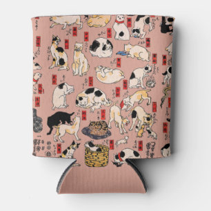 Vintage japanisches Ukiyo-e-Katzenmuster: Kuniyosh Dosenkühler
