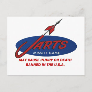 Vintage Jarts Turnier-Einladungs-Postkarte Einladungspostkarte