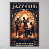 Vintage Jazz 1930s Art Poster (Vorne)