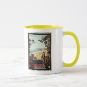 Vintage Jazz Age Varazze italienisches Reiseplakat Tasse