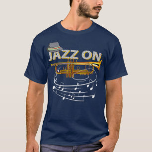 Vintage Jazz auf Trompeter Blues Music Jazz T-Shirt