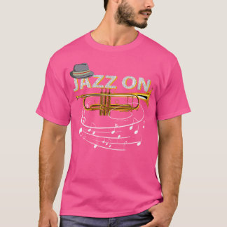 Vintage-Jazz auf Trompeter Blues-Musikliebhaber T-Shirt