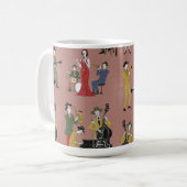 Vintage Jazz Band Kaffeetasse (Vorderseite Links)