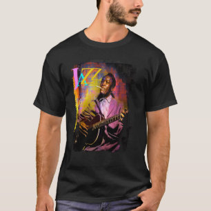 Vintage-Jazz-Musiker Gitarrist spielt Smooth Jaz T-Shirt