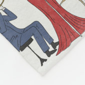 Vintage-Jazzband Fleecedecke (Ecke)