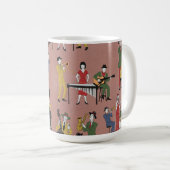 Vintage-Jazzband Kaffeetasse (VorderseiteRechts)