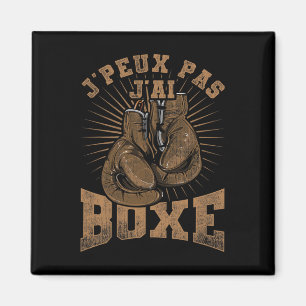 Vintage Je Peux Pas J'ai Boxing Boxing Für Boxer Magnet