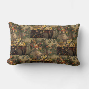 Vintage Jean Frederic Bazille Blumen Lendenkissen