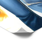 Vintage Jeans Landfrau Poster (Ecke)