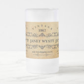 Vintage Jeder Geburtstag Mattglas Bierglas (Mittel)