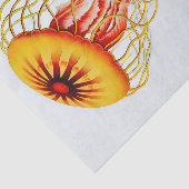 Vintage Jellyfish mit weißem Hintergrund Seidenpapier (Ausschnitt)